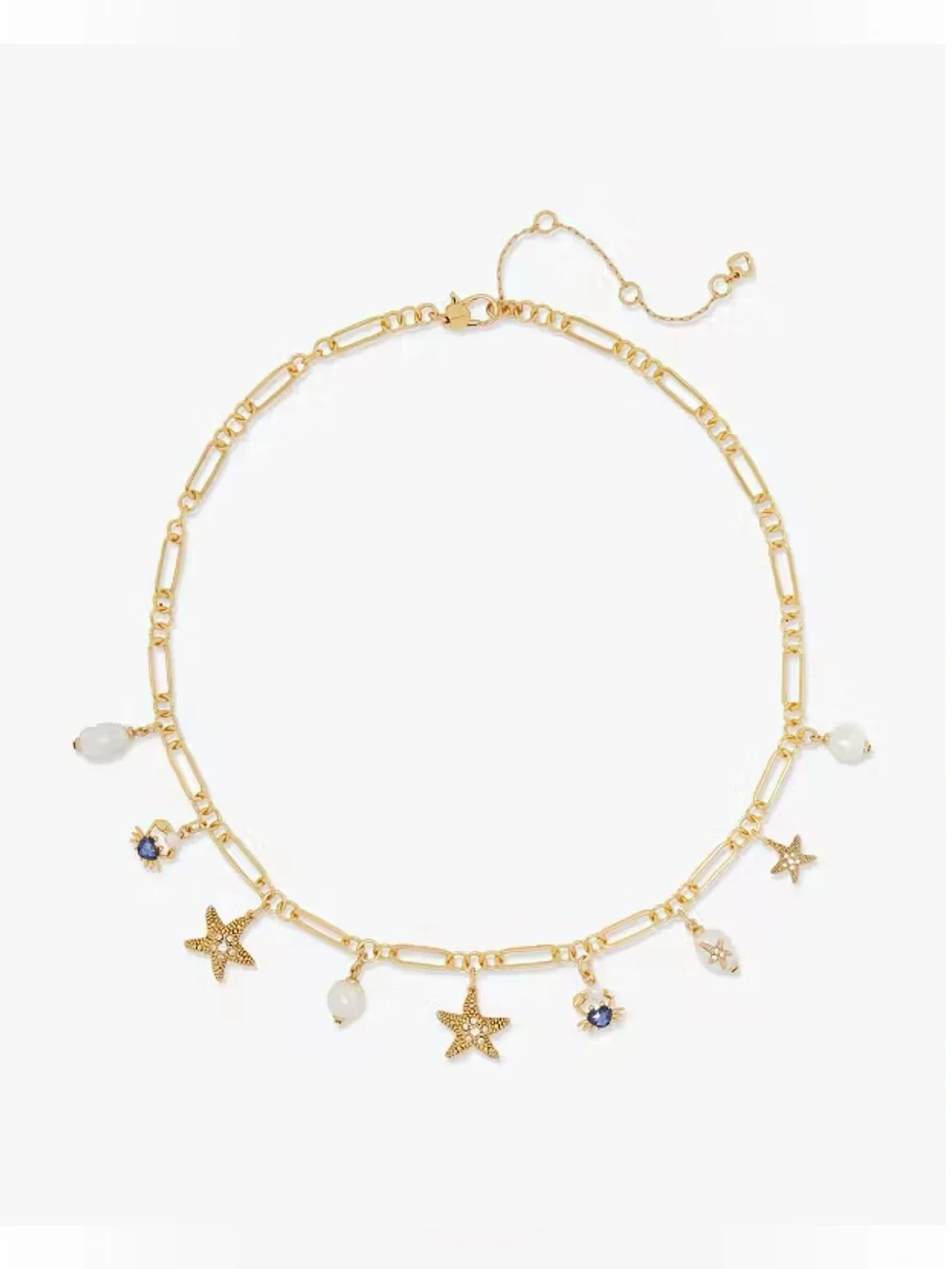 NWT Kate Spade Sea Star Pearl Charm Necklace